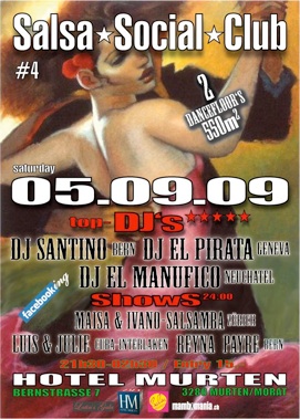 Flyer Salsa Social Club Murten