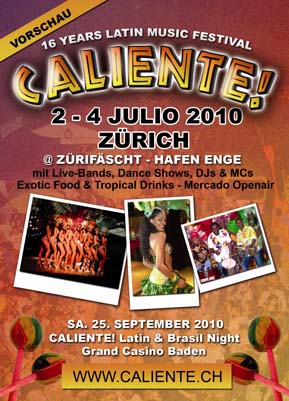 Flyer Caliente Zürich
