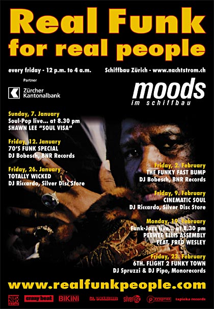 Flyer Real Funk for Real People Februar 2007