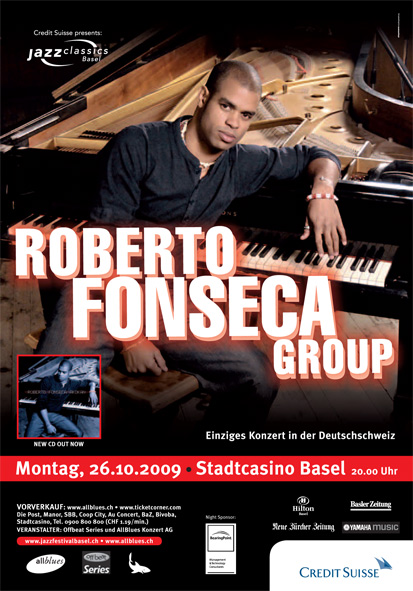 Flyer Konzert Roberto Fonseca 26. Oktober 2009