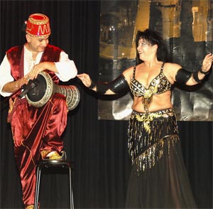 Foto Leyla mit Trommler Milad Bashir