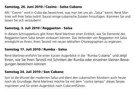 Flyer René Martinez Rückseite